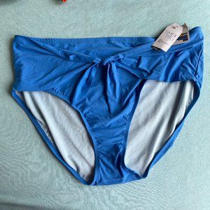 High Waisted Blue Bathing suit bottoms